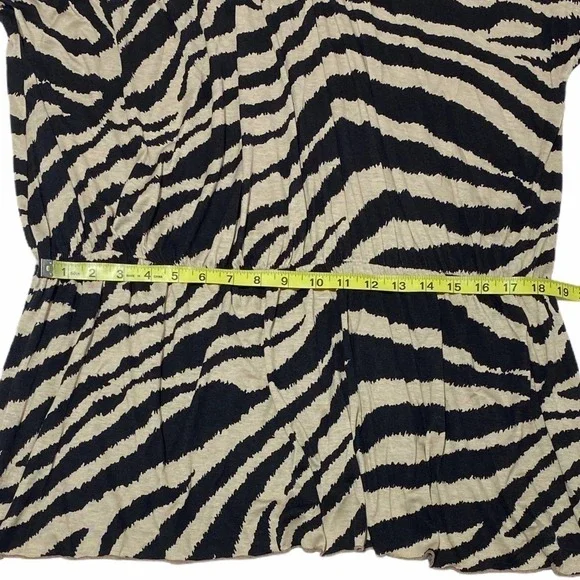 LANE Bryant Zebra One Shoulder Mini Dress 26/28 - Picture 6 of 10